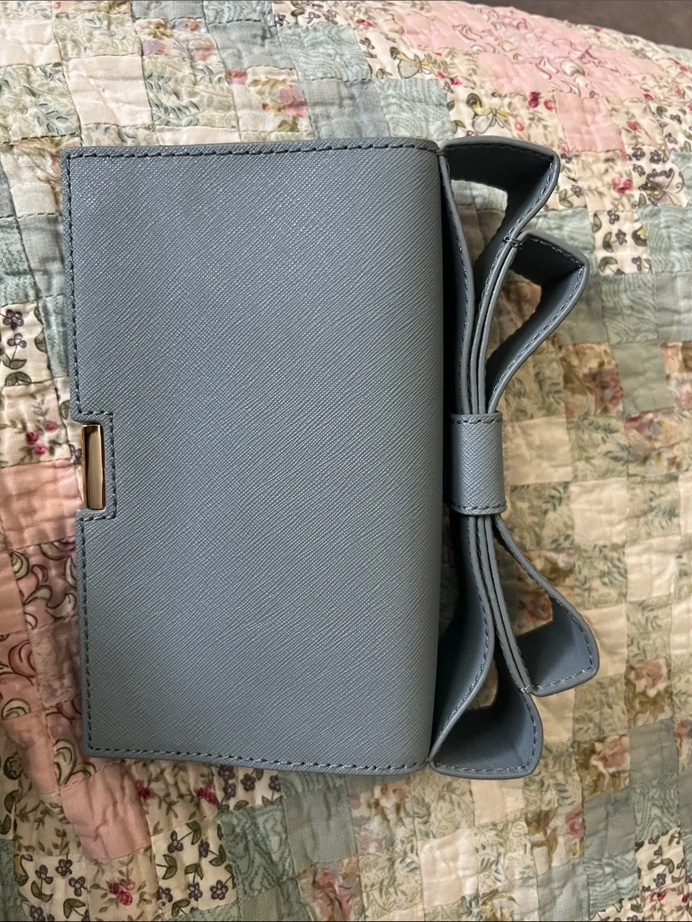 ZAC Zac Posen Structured Mini Bag in Dusty Blue